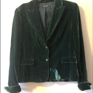 TAHARI Green Velvet Jacket